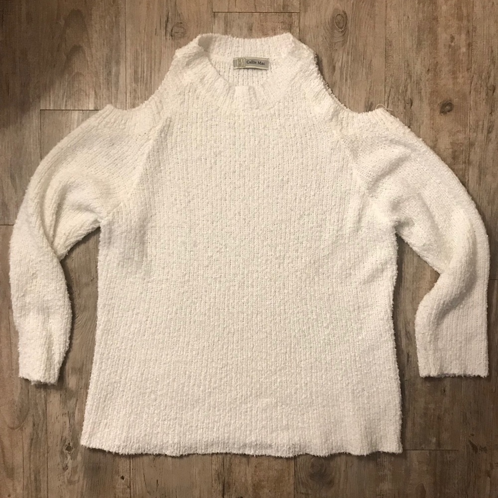 Lizard Thicket Boutique - Cold Shoulder Sweater